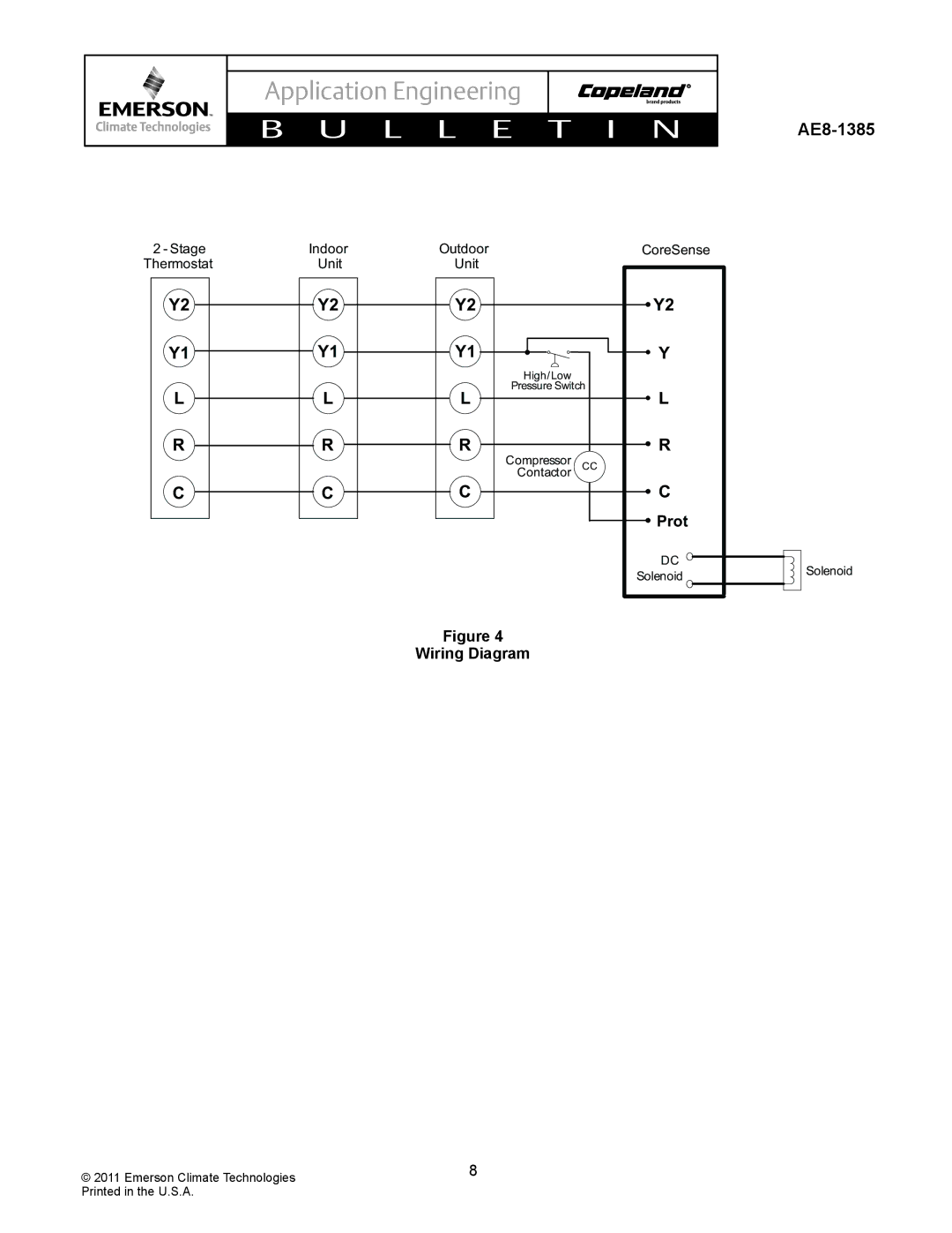 Emerson AE8-1385 specifications Prot, Wiring Diagram 