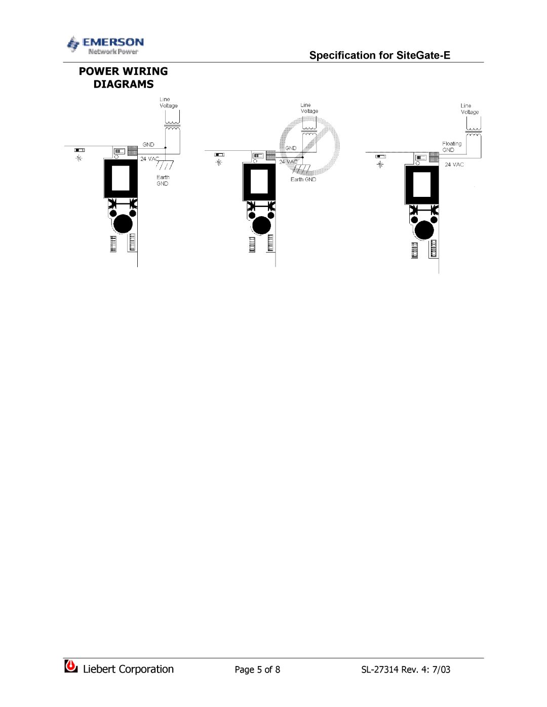 Emerson ARC156 dimensions Power Wiring Diagrams 