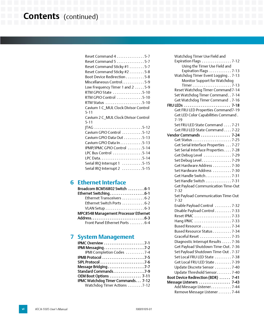 Emerson ATCA-9305 user manual Ethernet Interface 