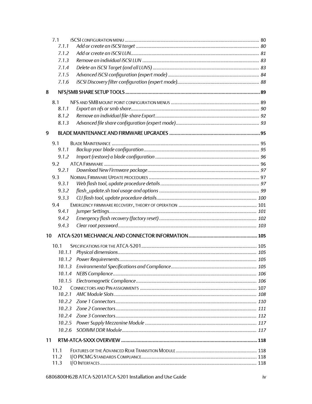 Emerson ATCA-S201 manual NFS/SMB Share Setup Tools 