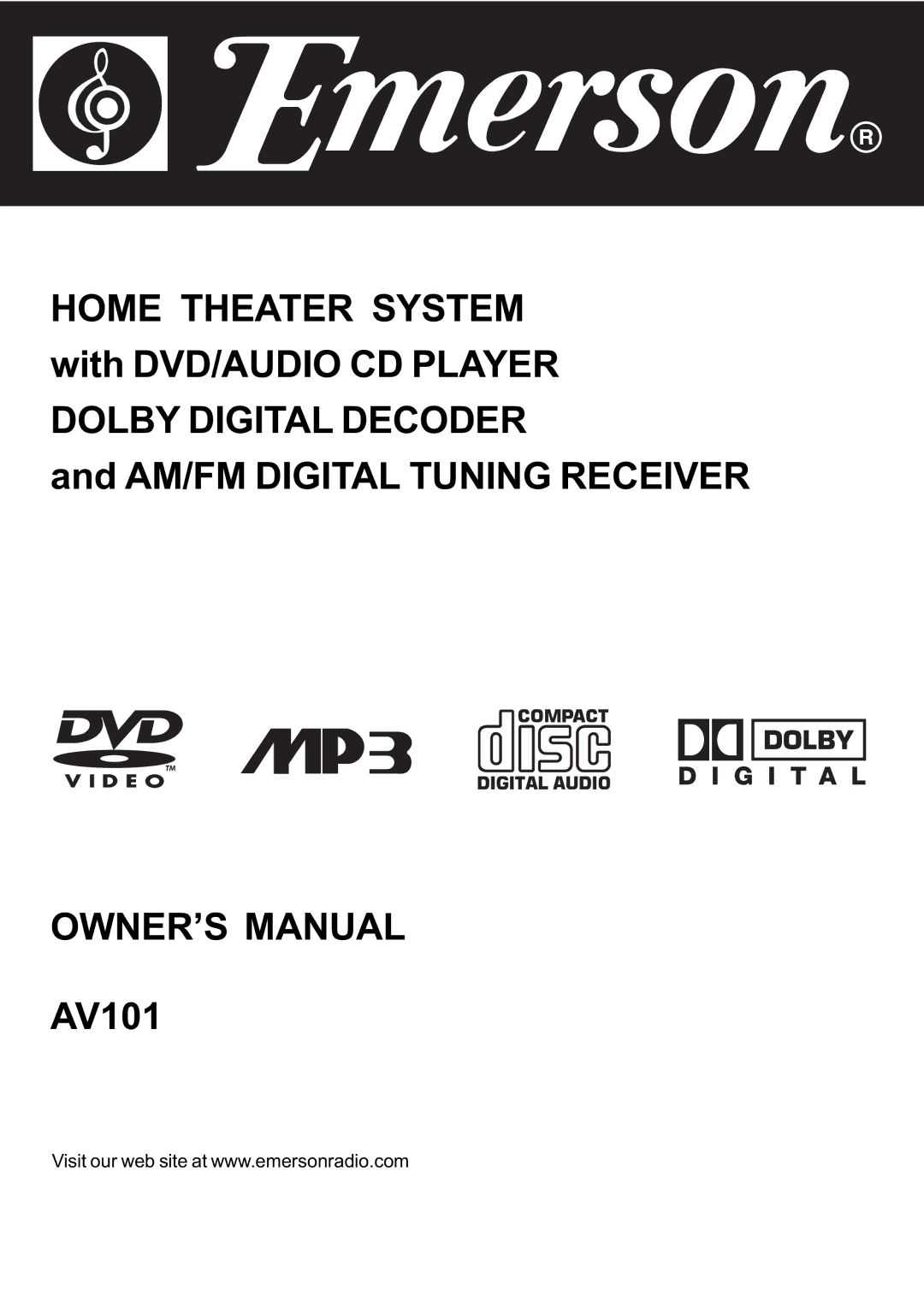 Emerson AV101 manual 