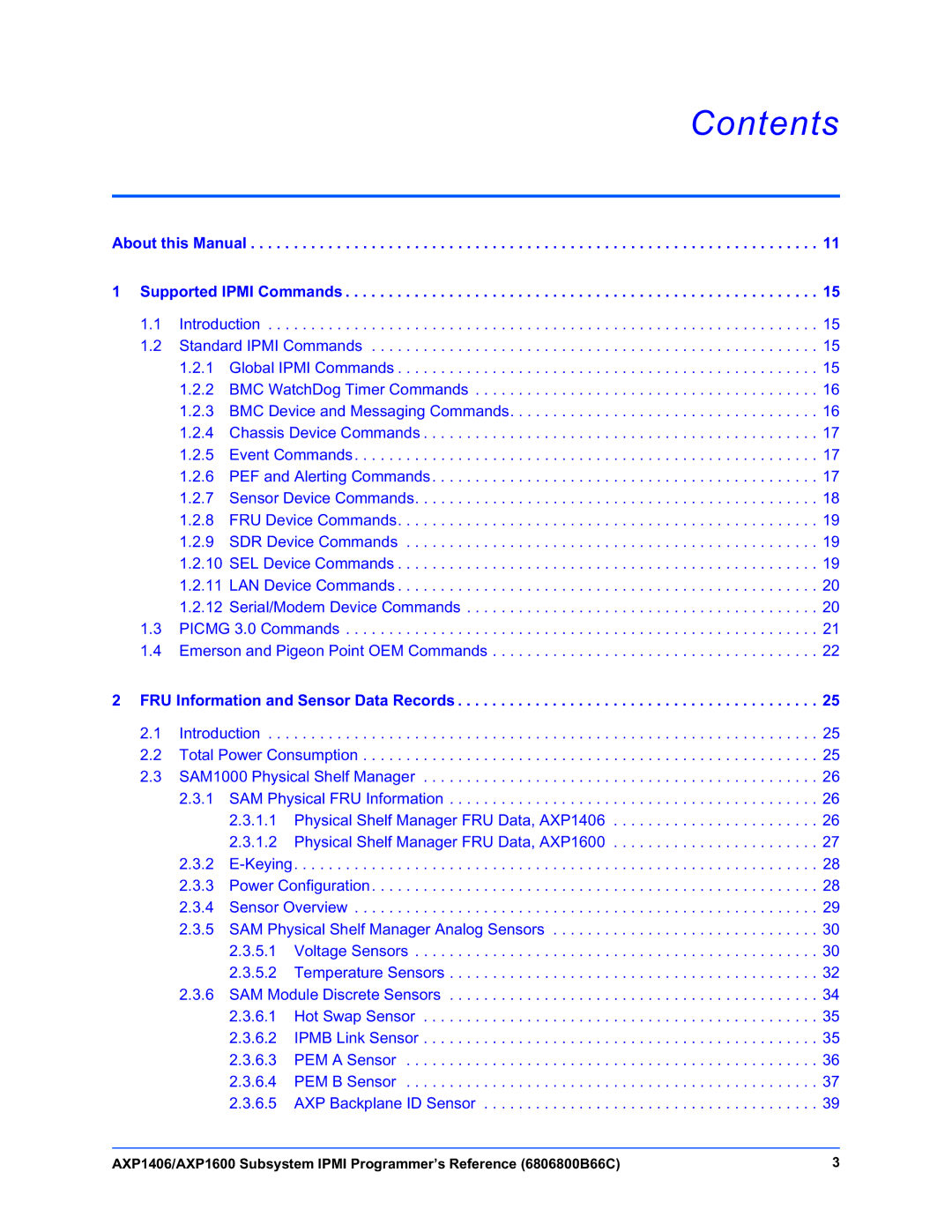 Emerson AXP1600, AXP1406 manual Contents 