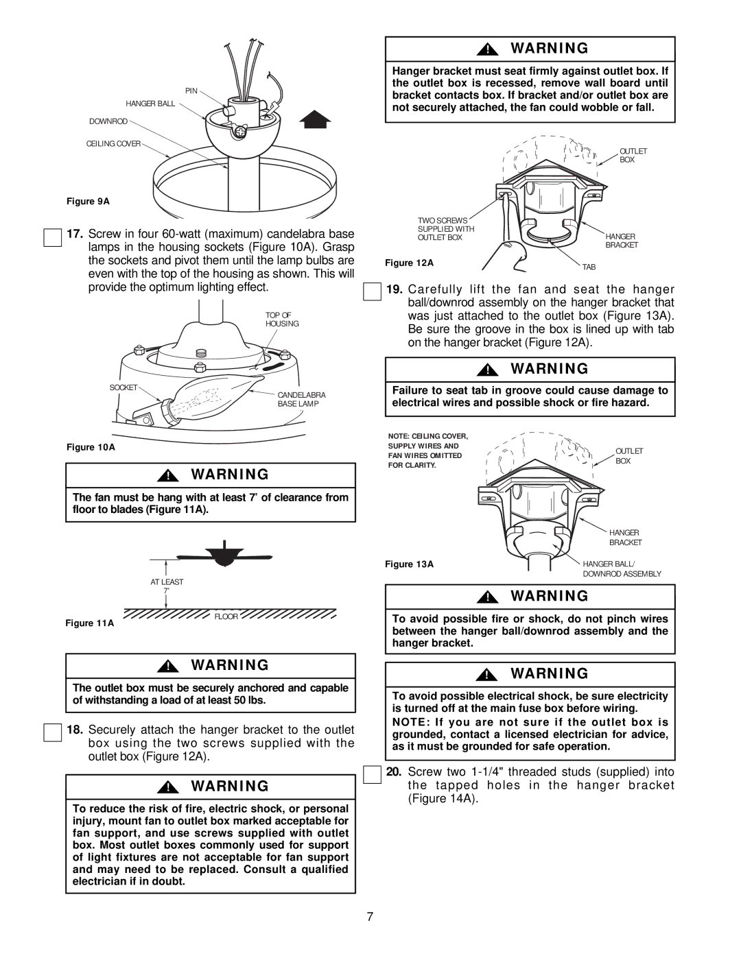 Emerson BP7251 warranty Supply Wires 