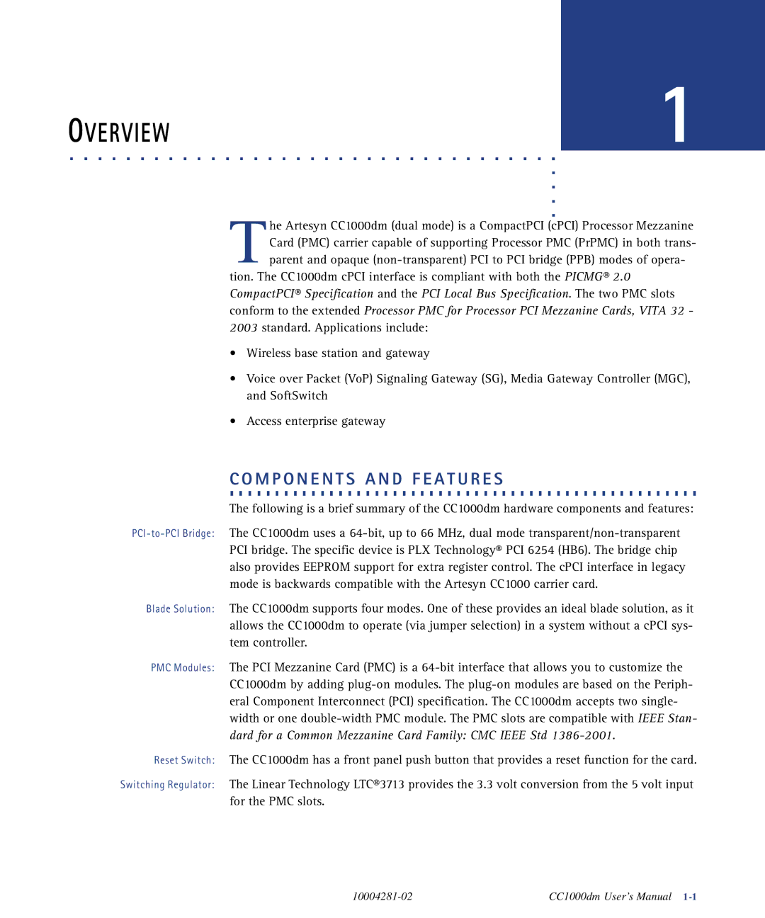 Emerson CC1000DM user manual Overview 