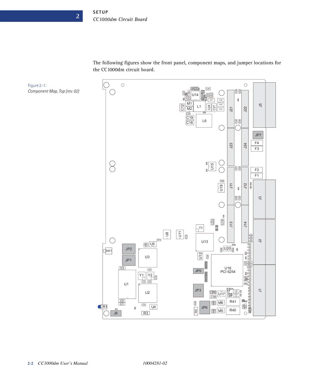 Emerson CC1000DM user manual CC1000dm Circuit Board, Component Map, Top rev 