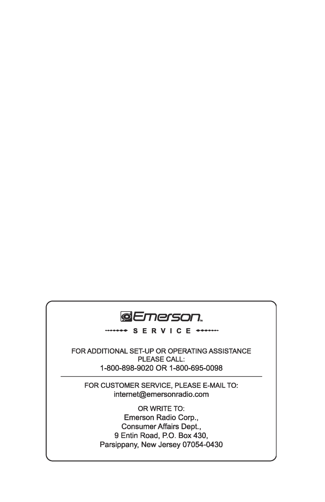 Emerson CCM901 manual 