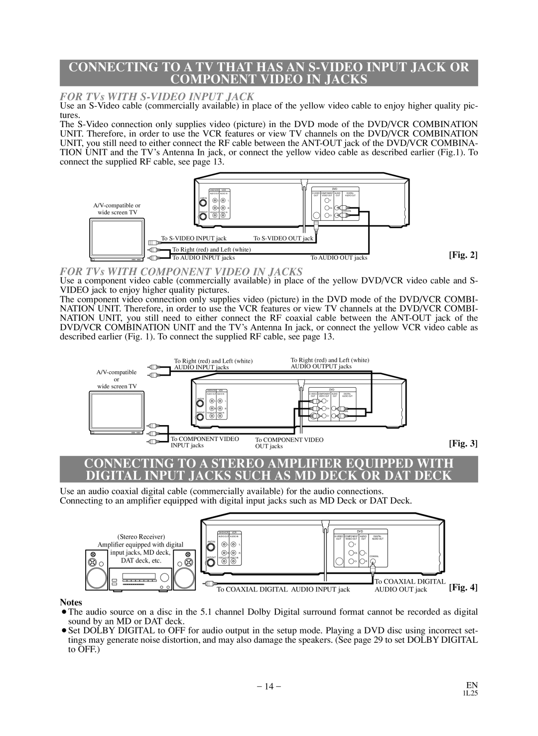 Emerson CEDV800D owner manual For TVs with S-VIDEO Input Jack 