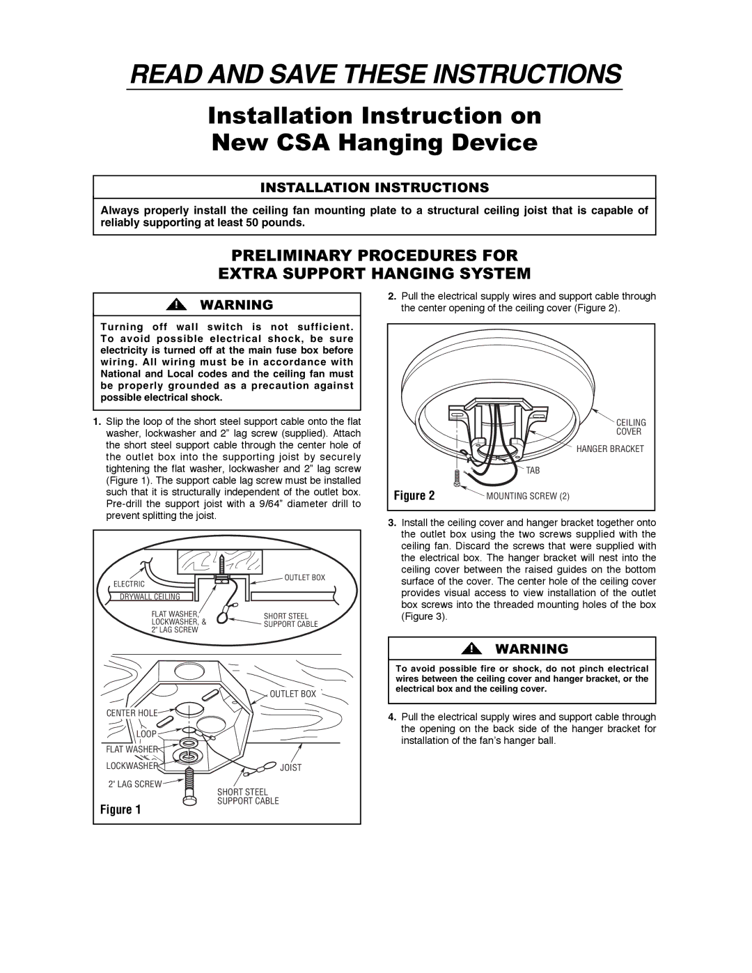 Emerson CF3400AP, CF3400ORH owner manual Read and Save These Instructions 