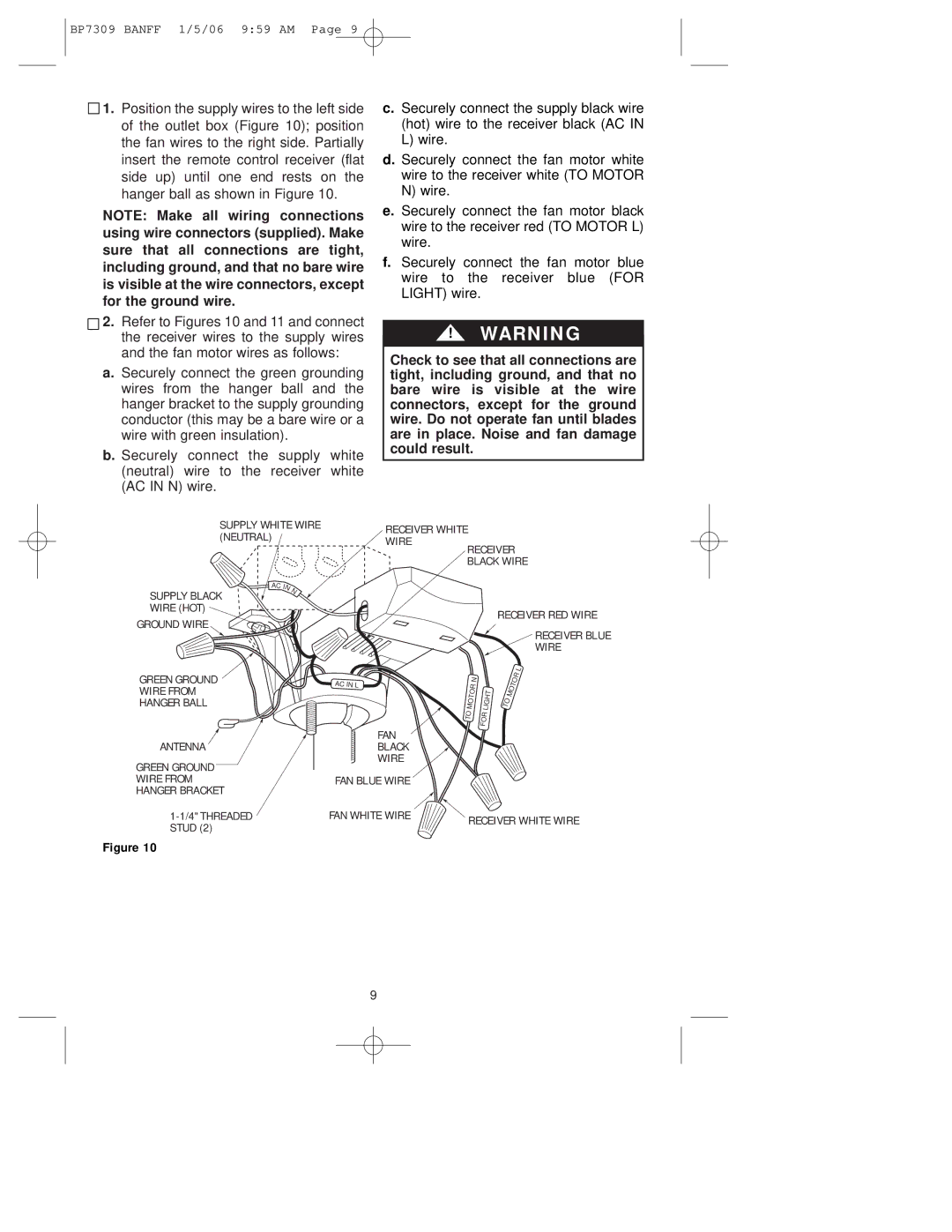 Emerson CF720ORB00, CF720WB00, CF720PW00 owner manual Wire 