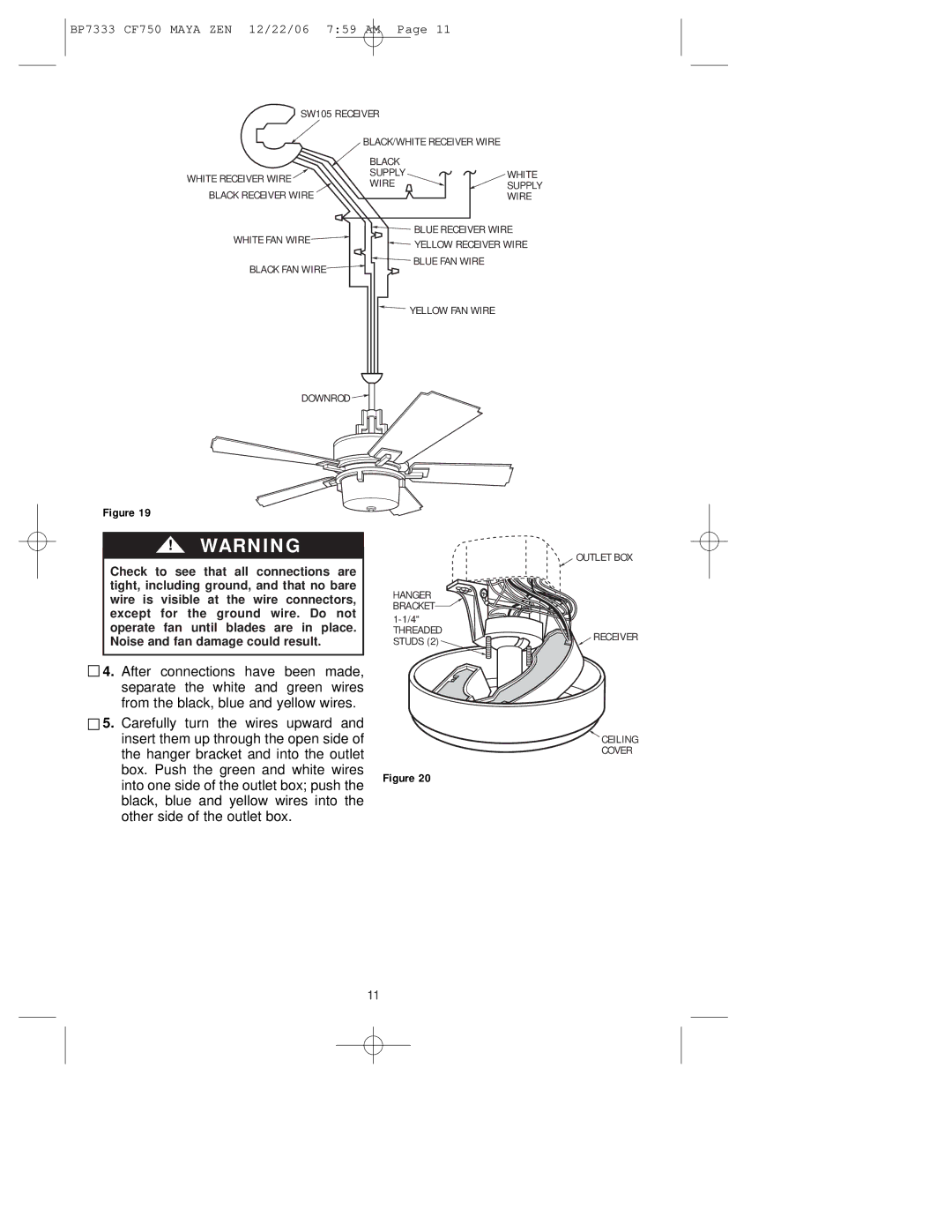 Emerson CF750ORB00 owner manual SW105 Receiver 