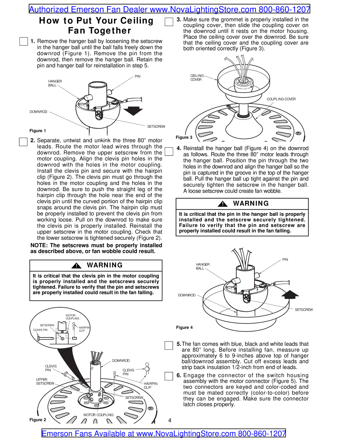 Emerson CF759OB00 warranty How to Put Your Ceiling Fan Together 