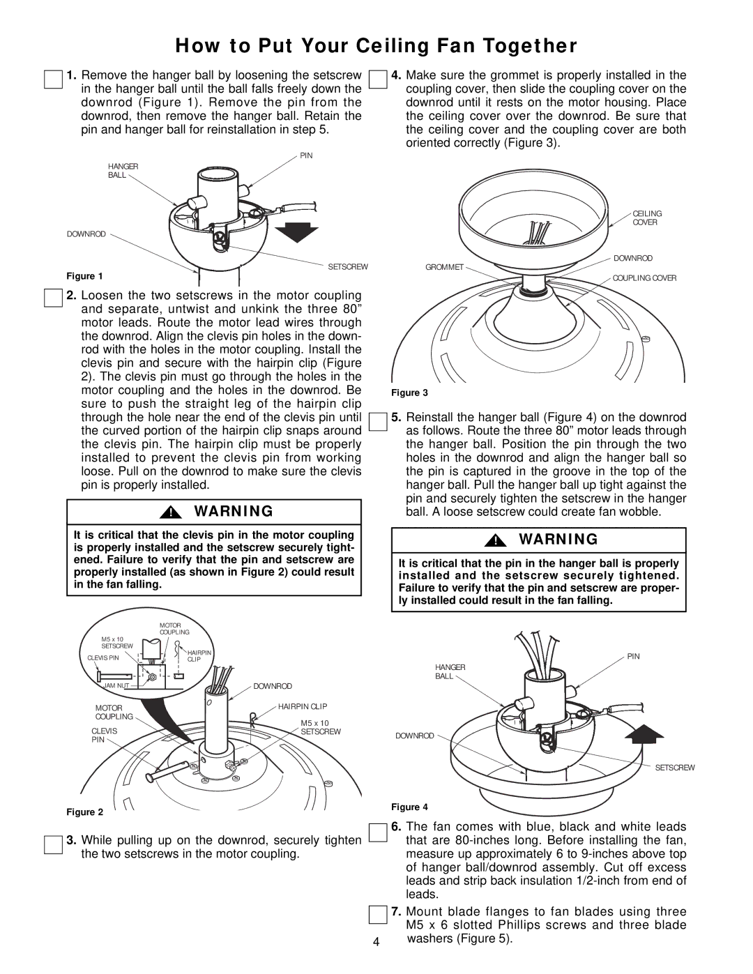 Emerson CF770AW02, CF770WW02, CF770CK02, CF770BS02, CF770BC02, CF770ORB02, CF770OB02 How to Put Your Ceiling Fan Together 