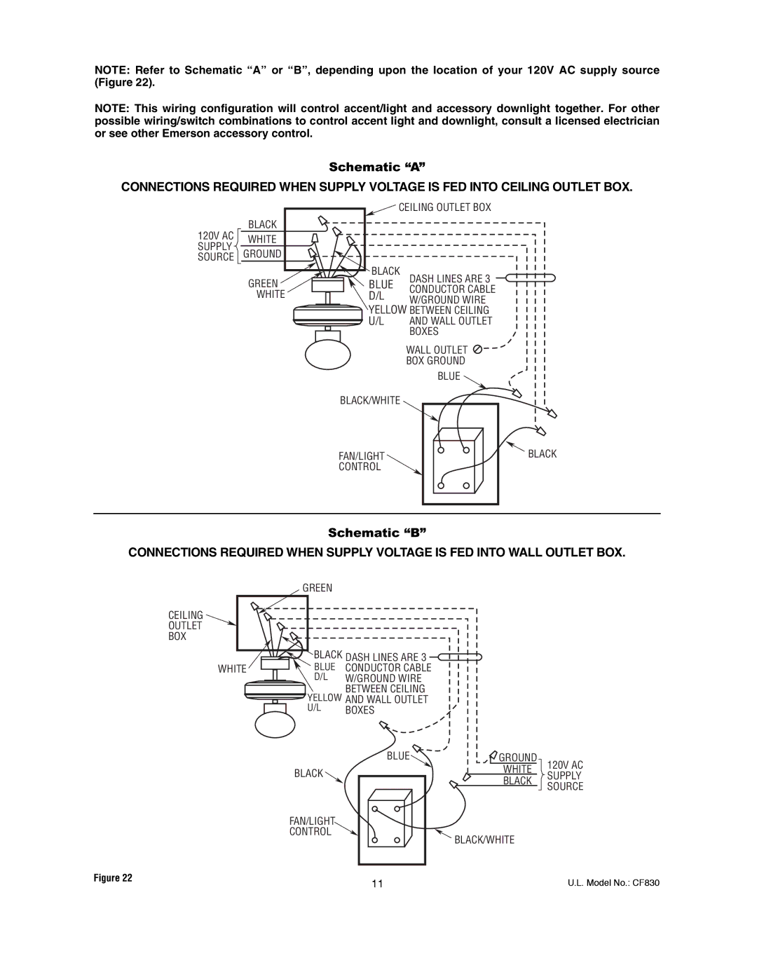 Emerson CF830GES00 owner manual Schematic a 