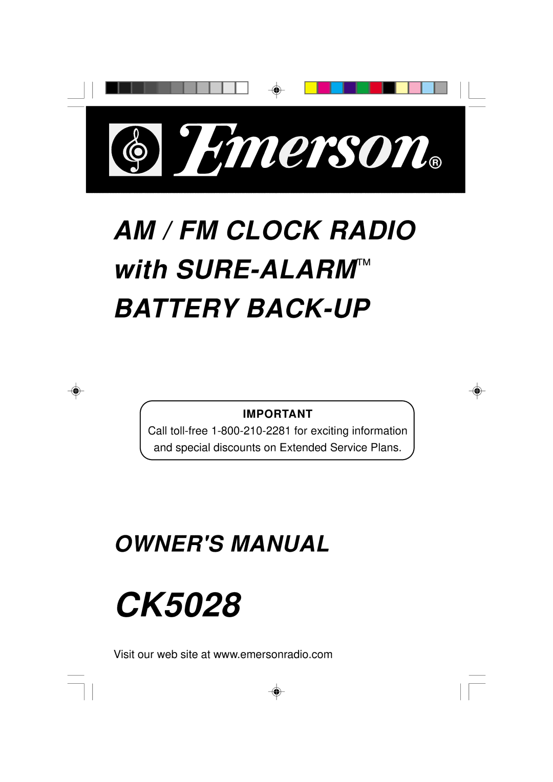 Emerson CK5028 manual 