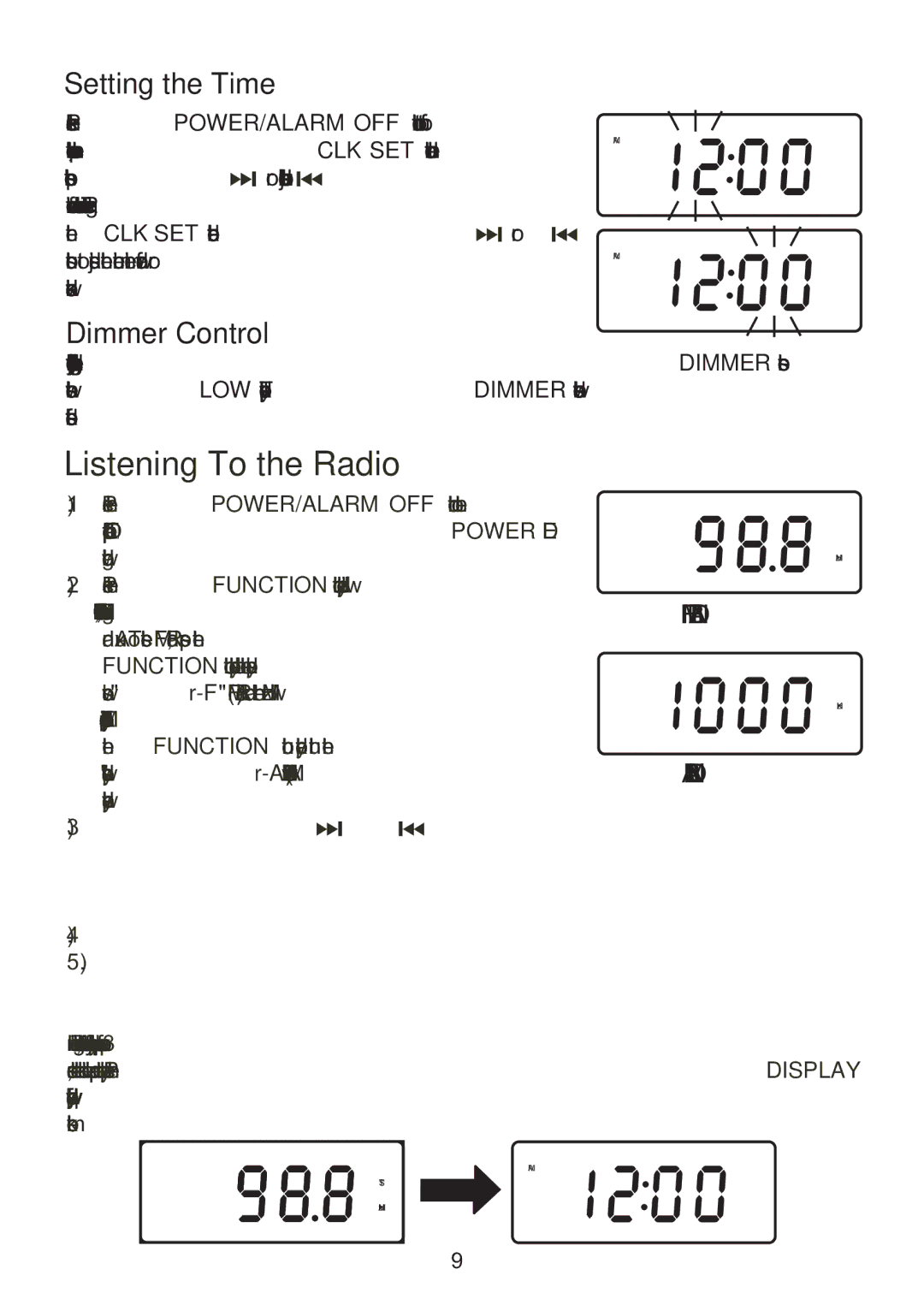 Emerson CKD9918 owner manual Listening To the Radio 