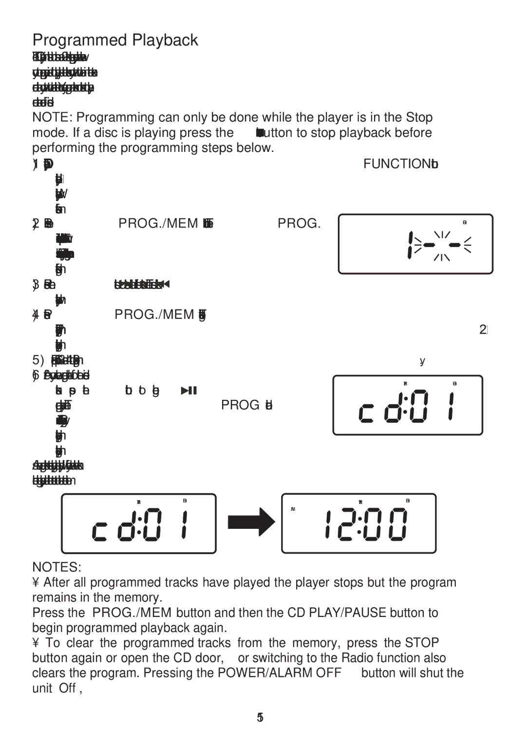 Emerson CKD9918 owner manual Programmed Playback 