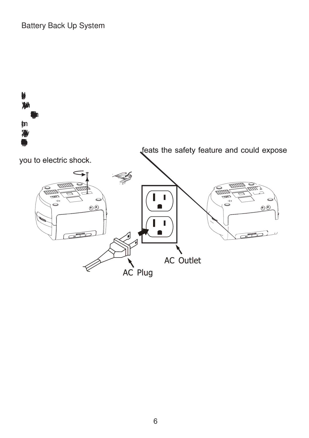 Emerson CKD9918 owner manual Battery Back Up System 