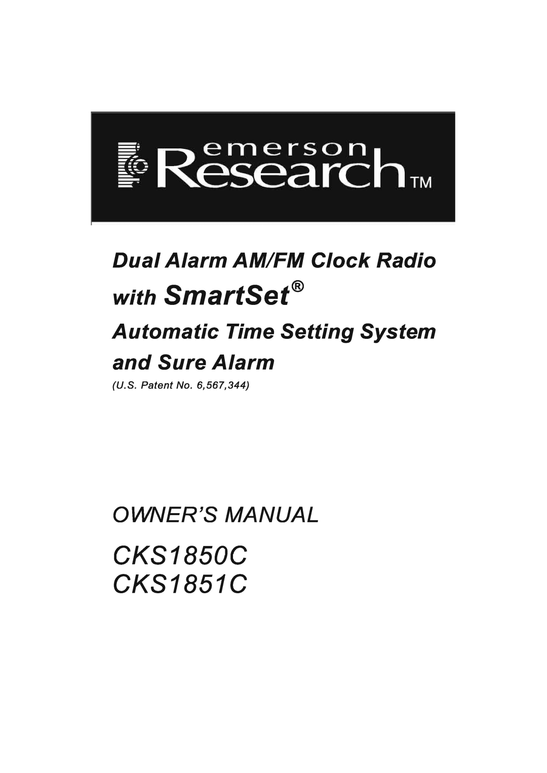 Emerson CKS1850C manual 