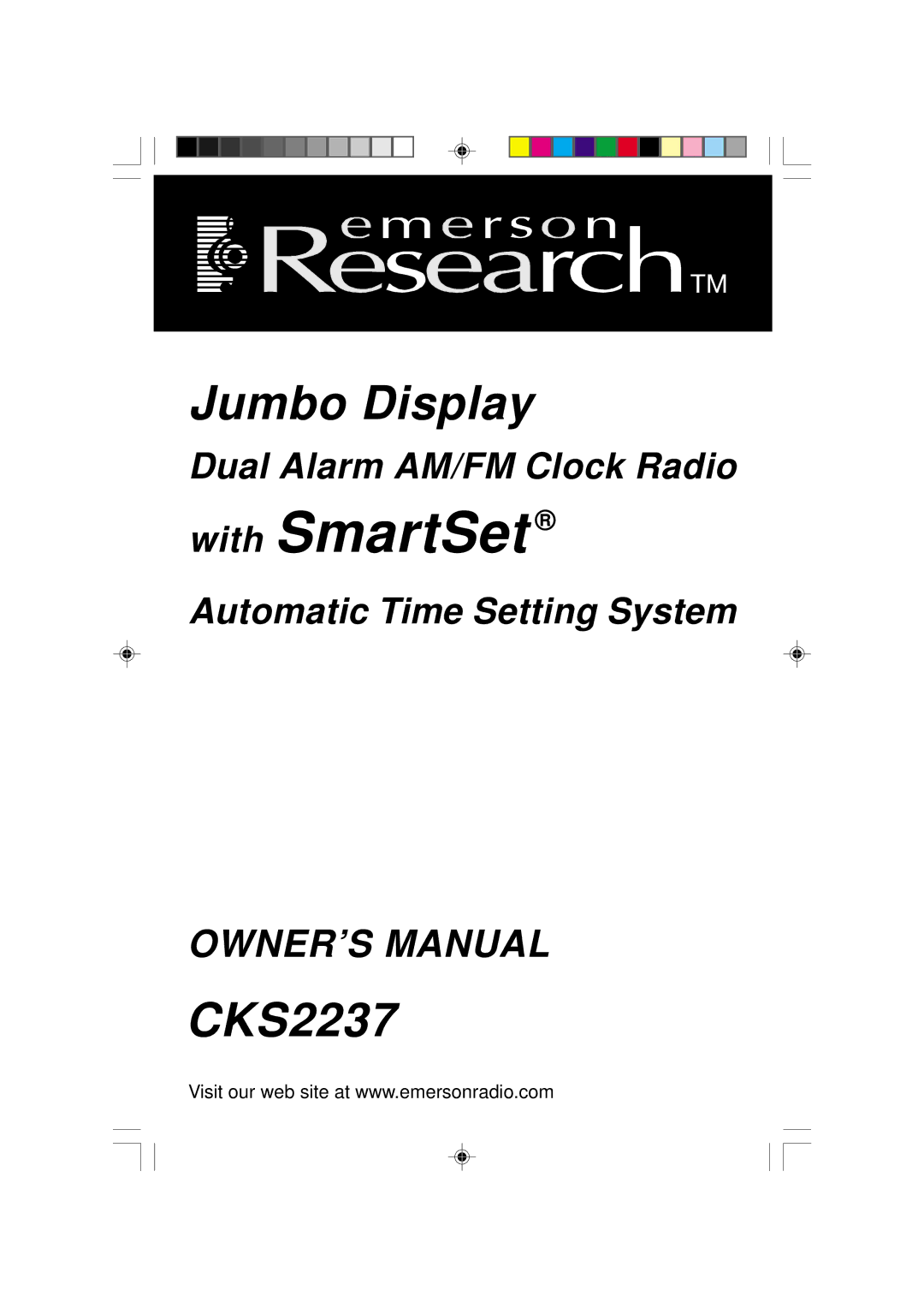 Emerson CKS2237 owner manual With SmartSet 