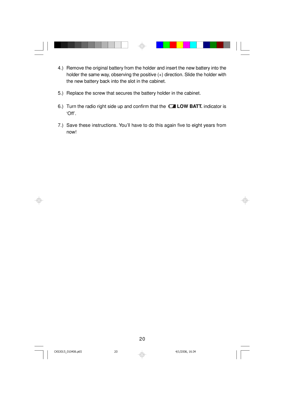 Emerson owner manual CKS3015010406.p65 2006 