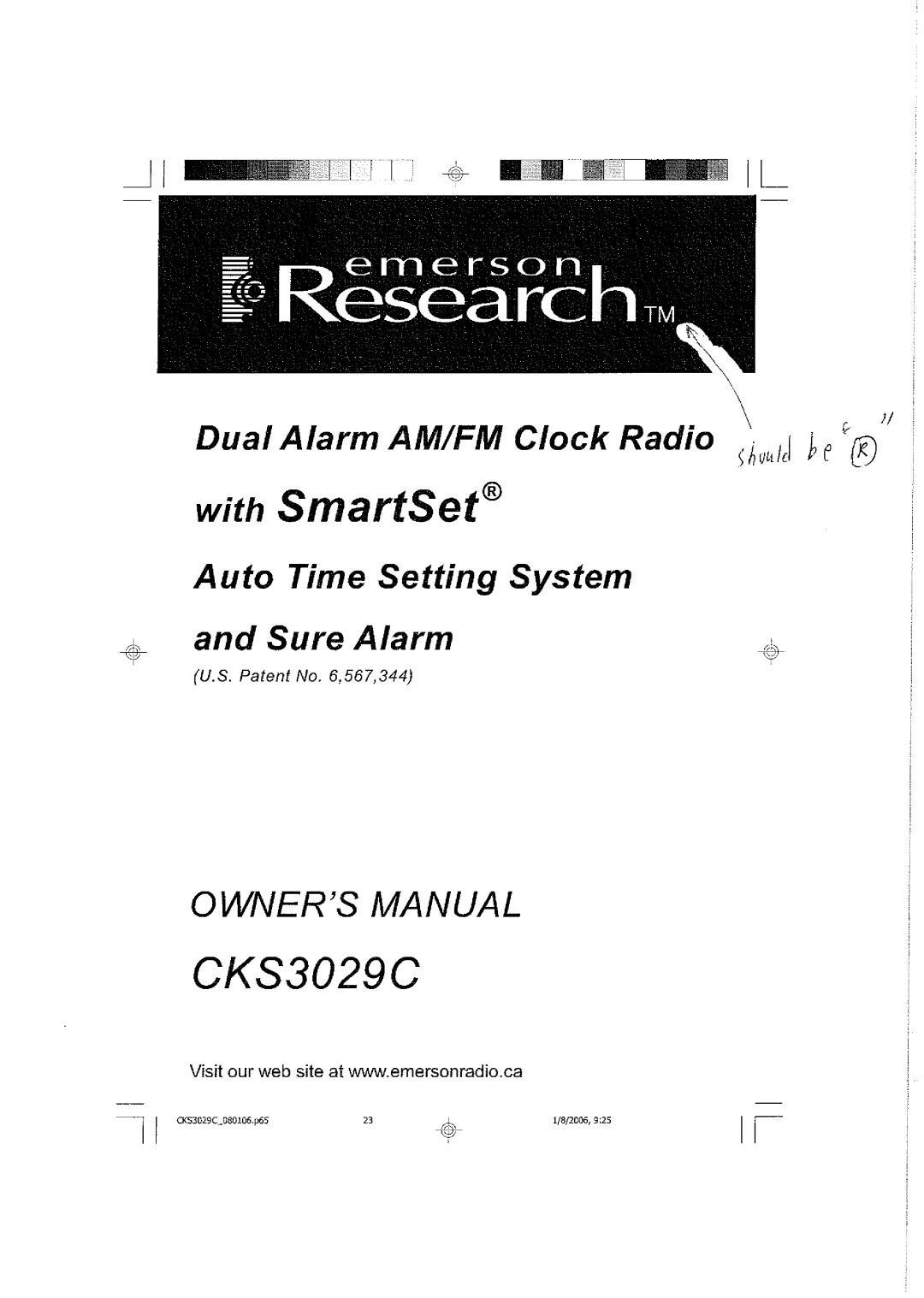 Emerson CKS3029C manual 