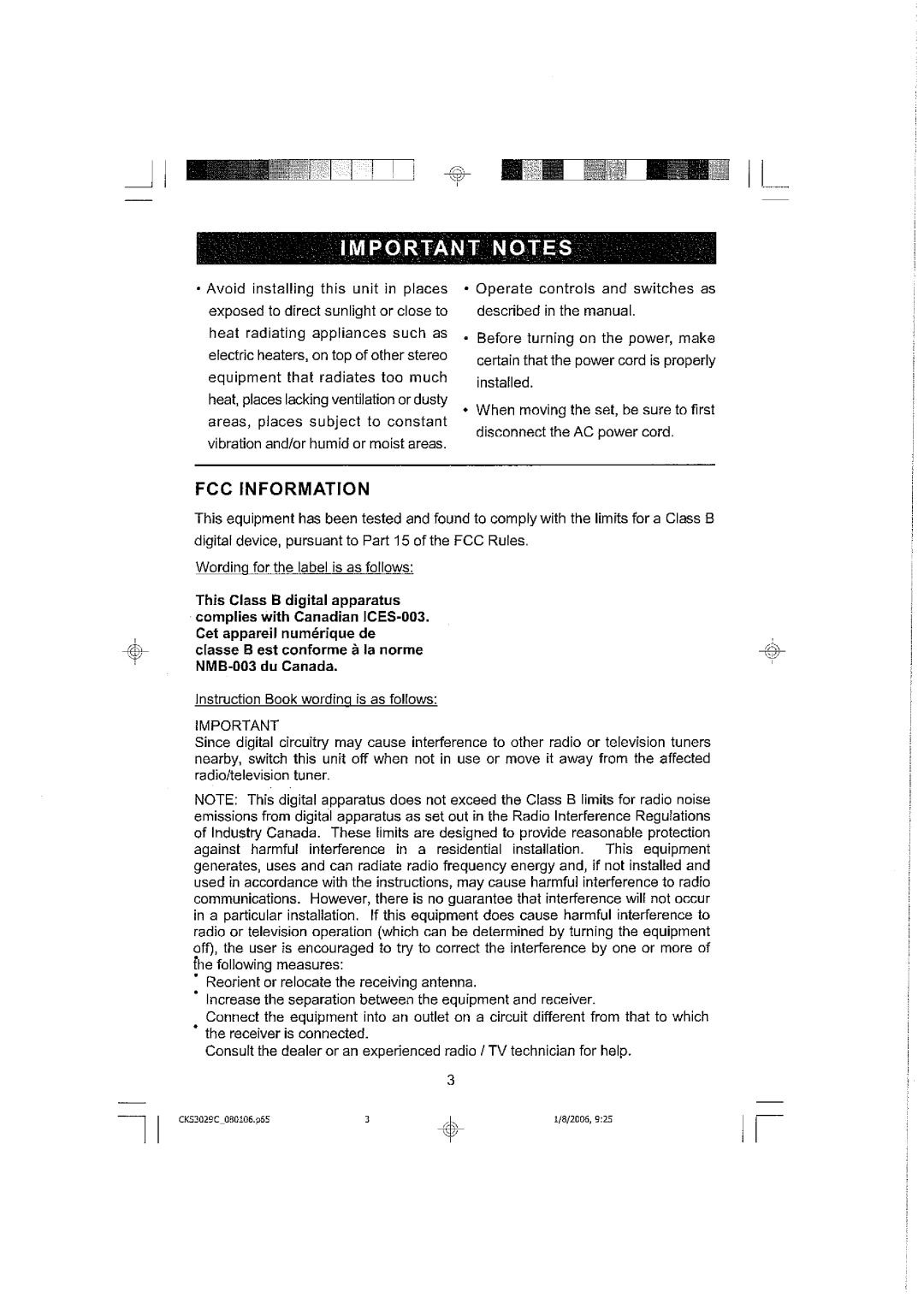 Emerson CKS3029C manual 