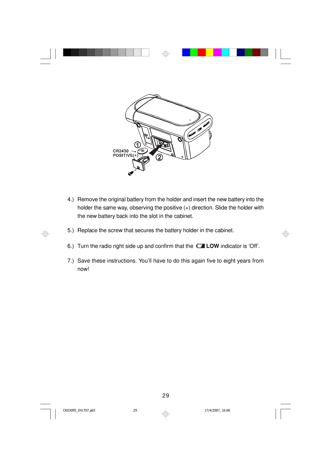 Emerson CKS3095S, CKS3095B owner manual CKS3095041707.p65 17/4/2007 