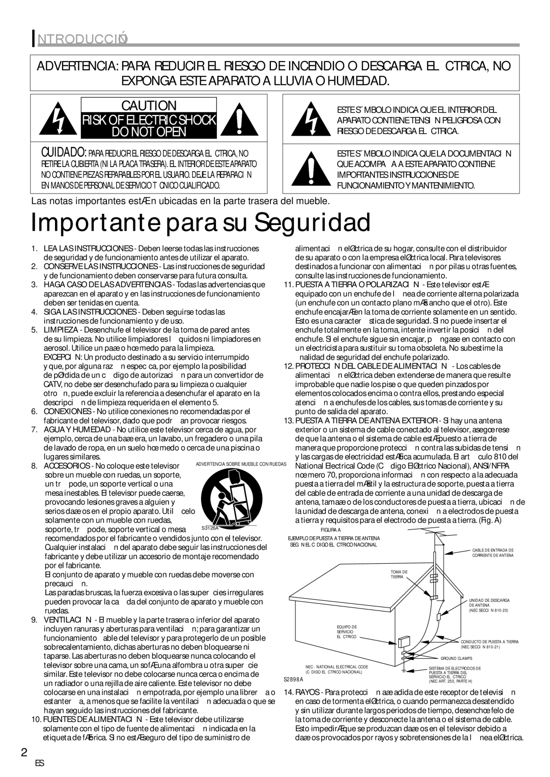 Emerson CR202EM8 owner manual Importante para su Seguridad, Introducción 