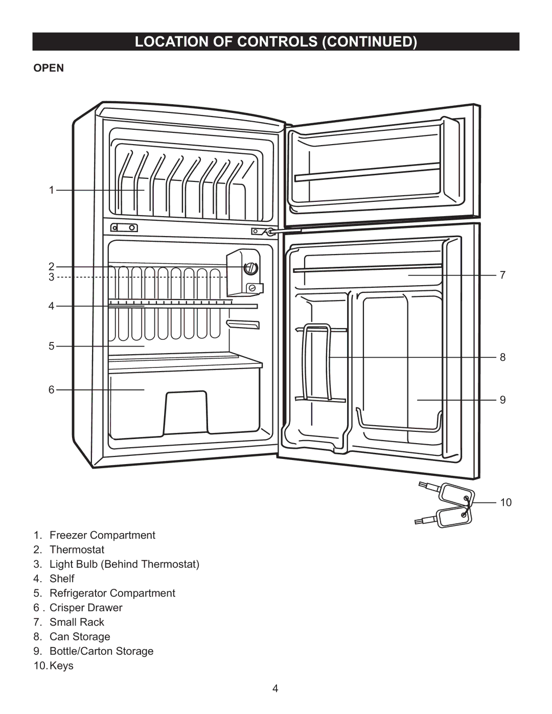 Emerson CR500 owner manual Open 