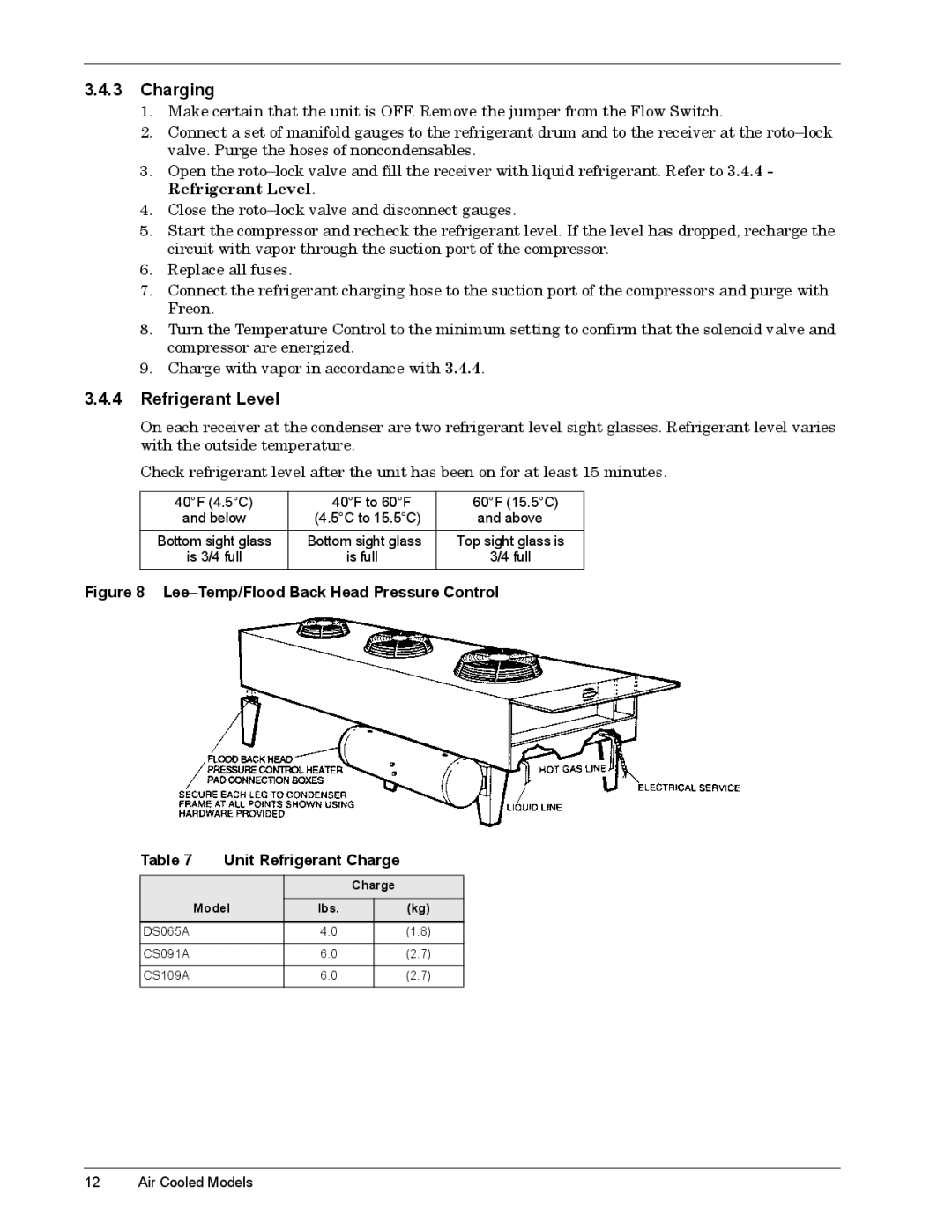 Emerson CSU 3000 Êïéïê &KDUJLQJ, Êïéïé 5HIULJHUDQWý/HYHO, 71 &ORVH#WKH#URWR²ORFN#YDOYH#DQG#GLVFRQQHFW#JDXJHV1 