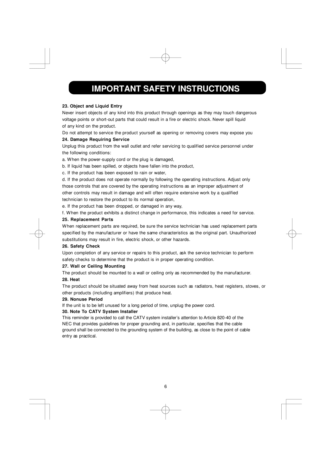 Emerson DTE351 manual Wall or Ceiling Mounting 