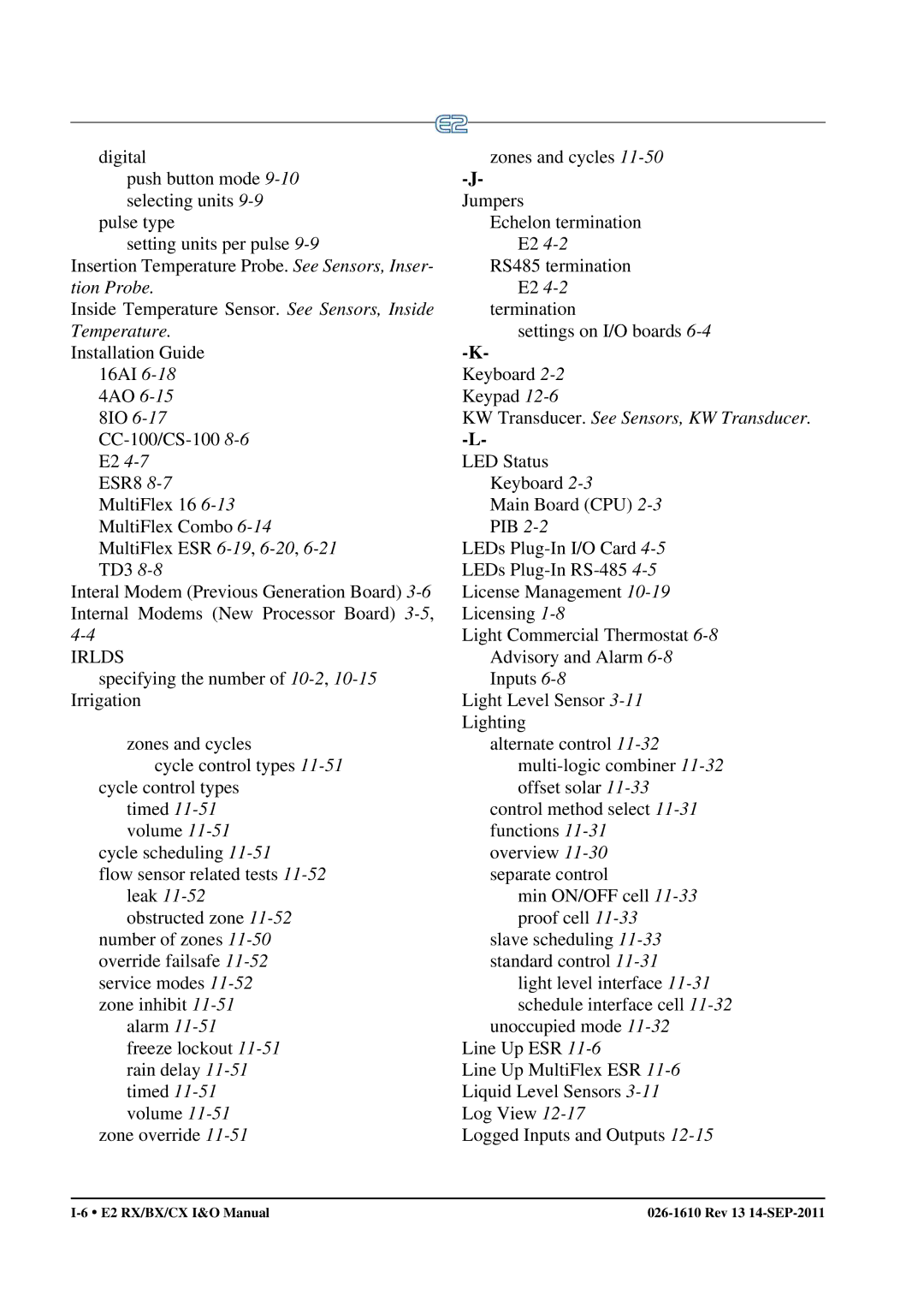 Emerson E2 operation manual Jumpers 