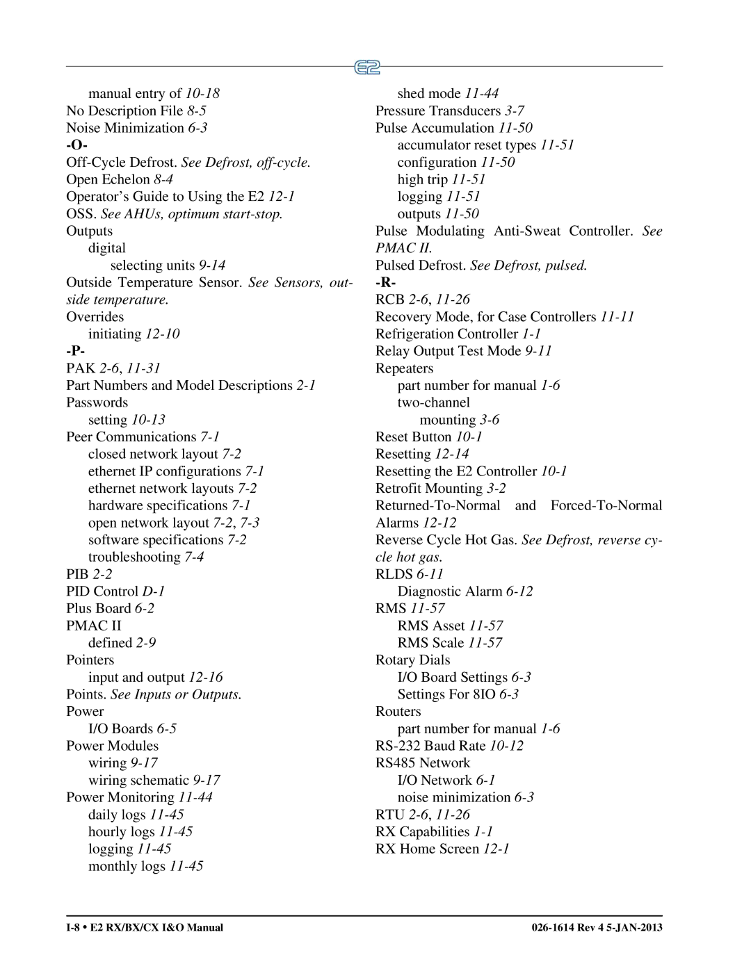 Emerson E2 operation manual Pmac 