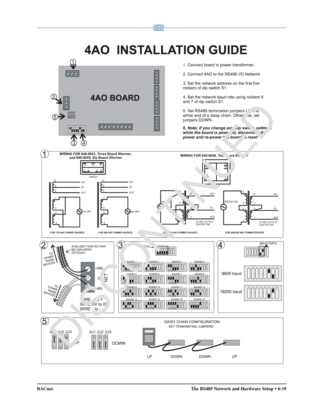 Emerson E2 operation manual BACnet 