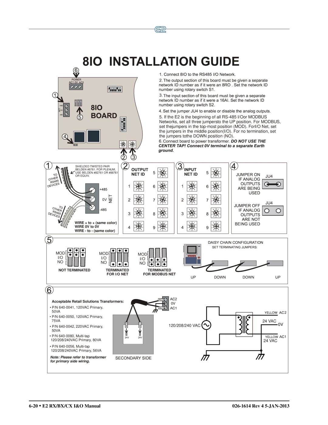 Emerson operation manual 20 E2 RX/BX/CX I&O Manual Rev 4 5-JAN-2013 