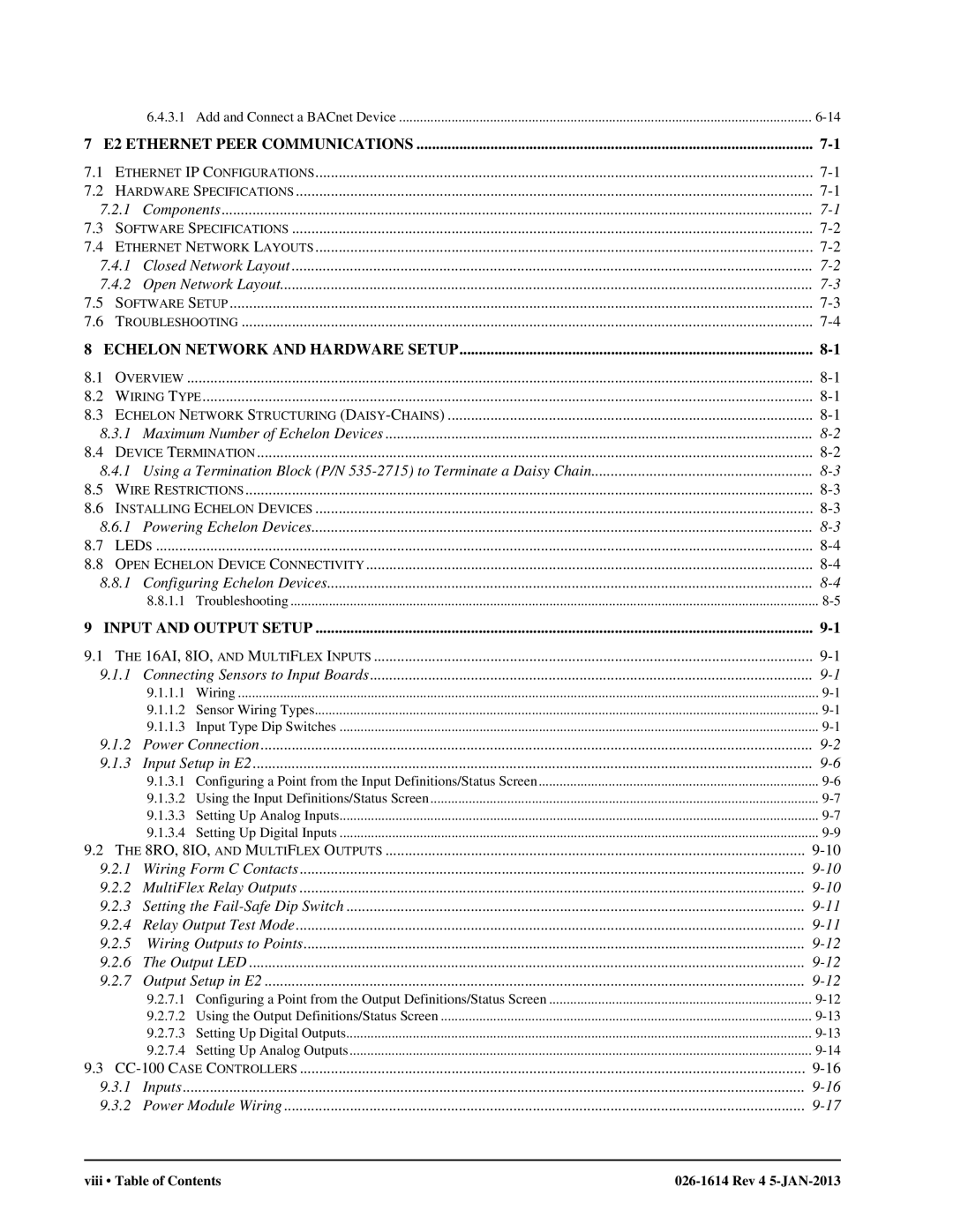 Emerson E2 operation manual Components, Closed Network Layout Open Network Layout, Maximum Number of Echelon Devices 