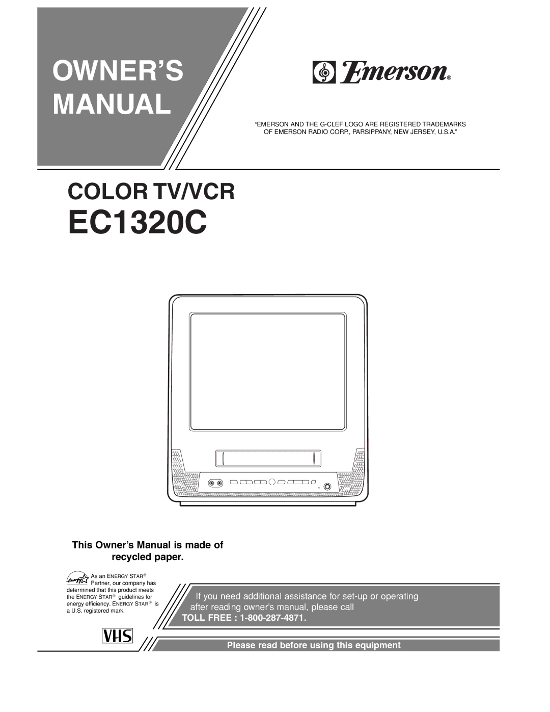 Emerson EC1320C owner manual 