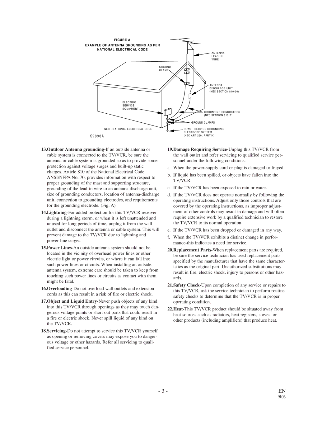 Emerson EC1320C owner manual S2 8 9 8 a 