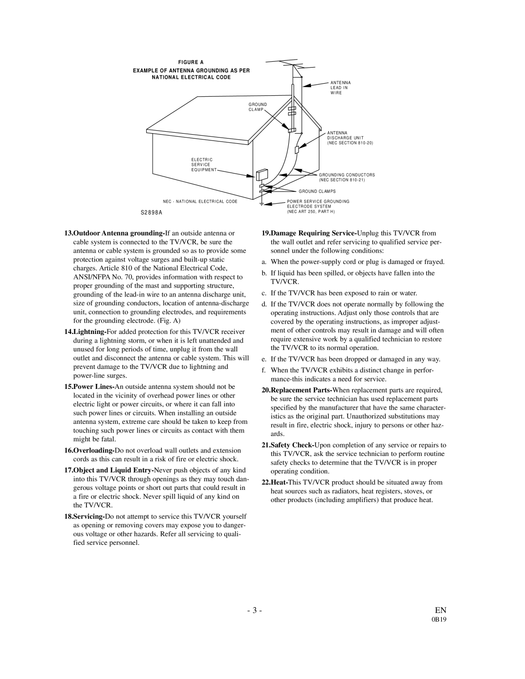 Emerson EC313D owner manual S2 8 9 8 a 