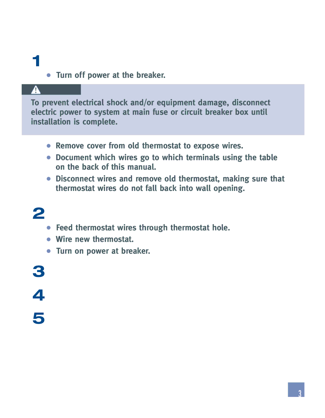 Emerson EE542-1Z installation manual Quick Guide, Remove the old thermostat, Mount the new thermostat 