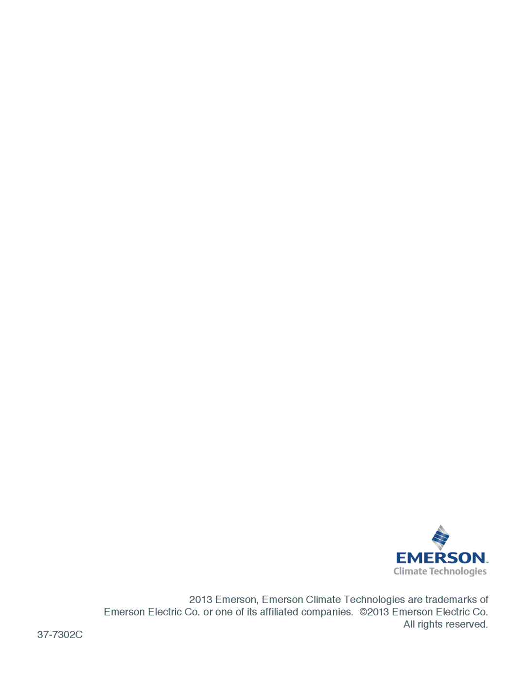 Emerson EE542-1Z user manual All rights reserved 37-7302C 