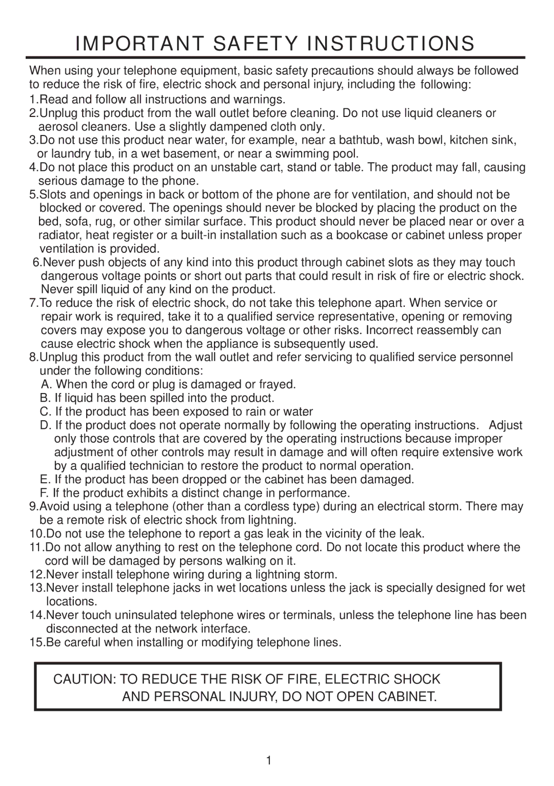 Emerson EM2246HS operating instructions Important Safety Instructions 