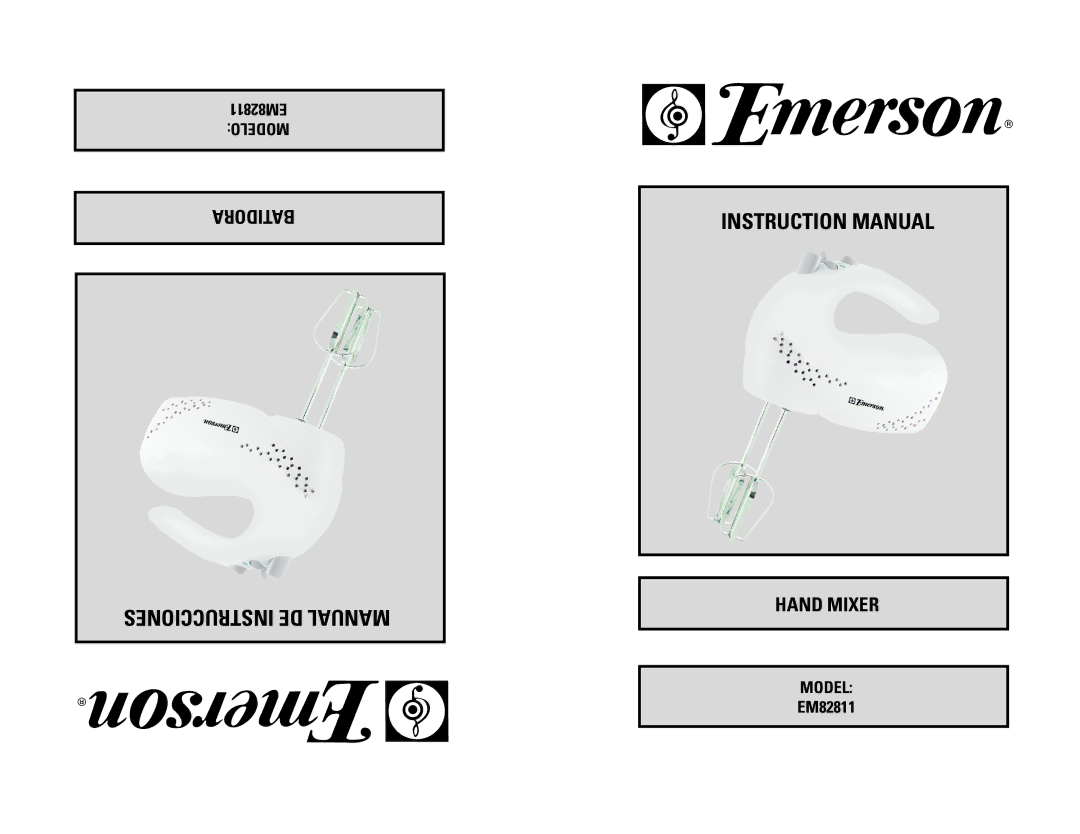 Emerson EM82811 instruction manual Instrucciones DE Manual 