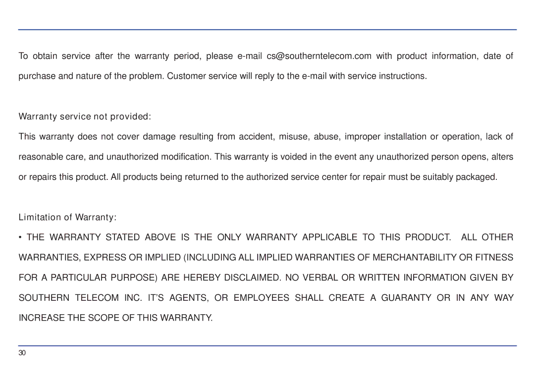 Emerson EMP414-4 manual Warranty service not provided 