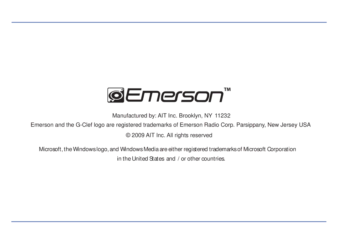 Emerson EMP414-4 manual 