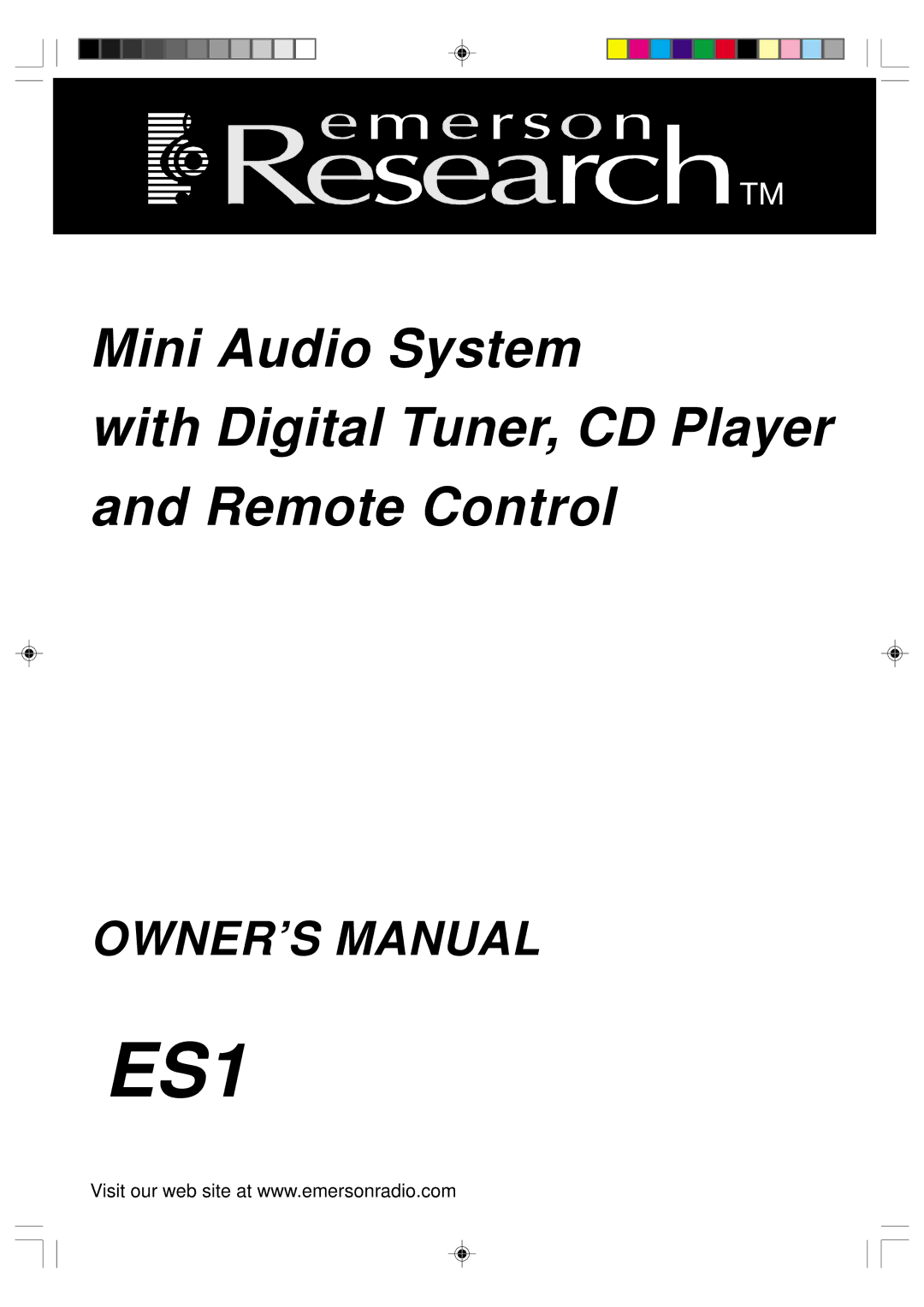 Emerson ES1 owner manual 