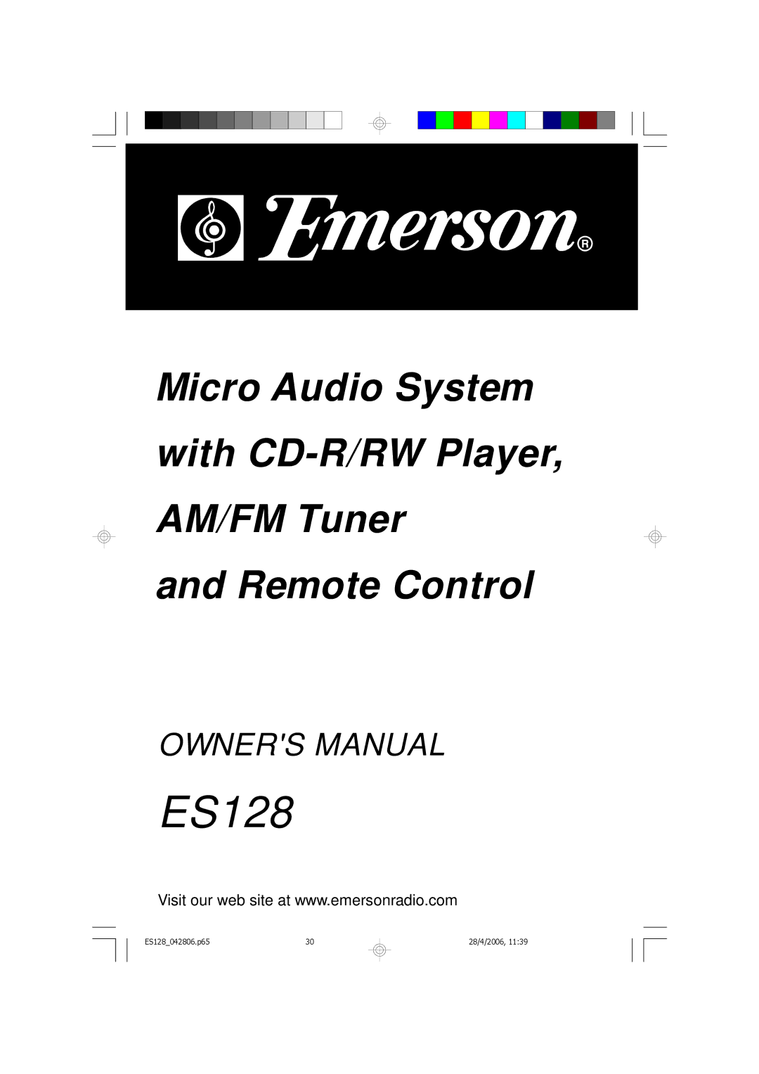 Emerson ES128 owner manual 