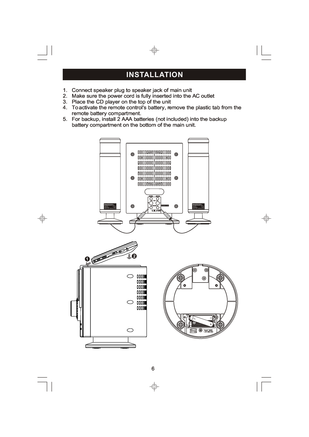 Emerson ES398 owner manual Installation 