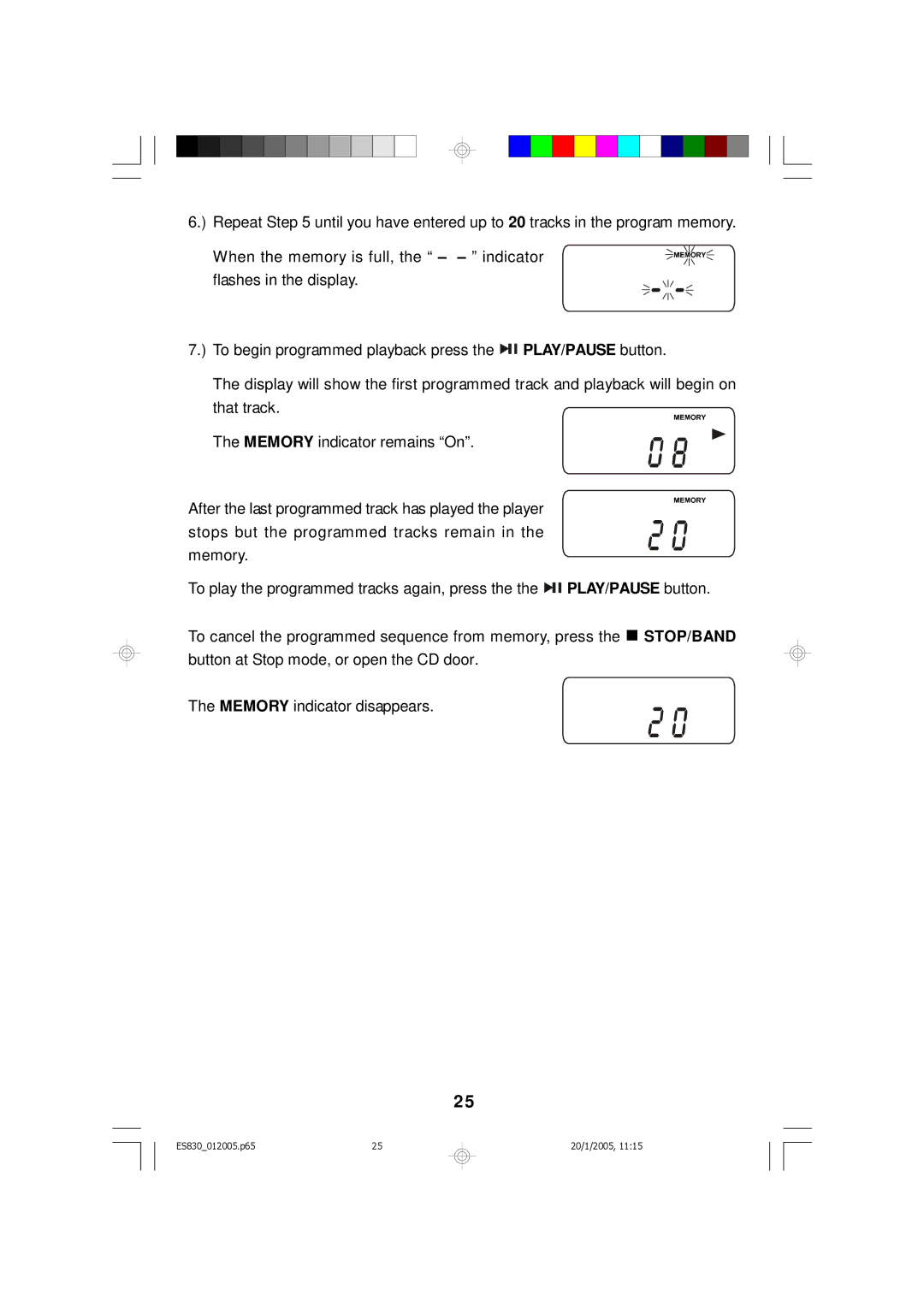 Emerson owner manual ES830012005.p65 20/1/2005 