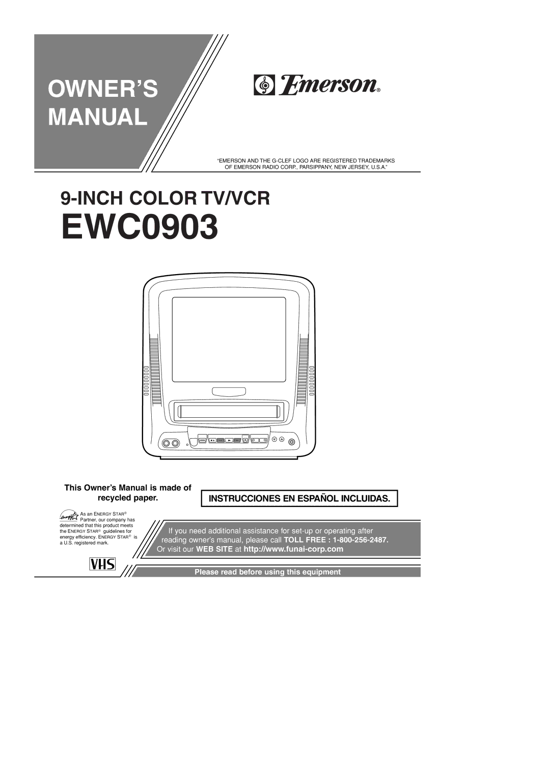 Emerson EWC0903 owner manual 